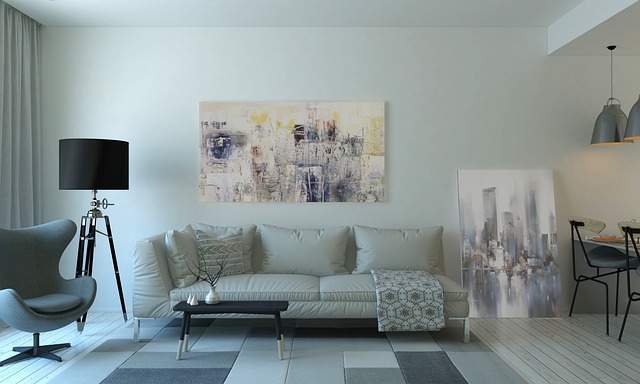 Cushion, curtains and rugs