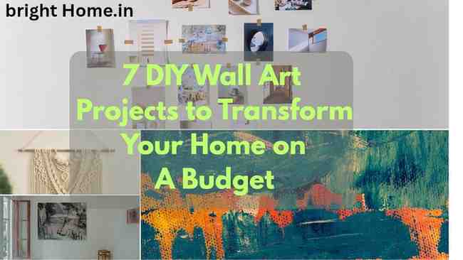 7 DIY Easy wall art projects