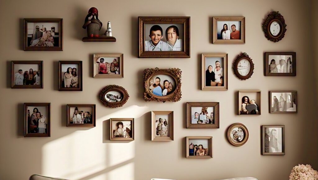 Gallery Wall Using Family Photos