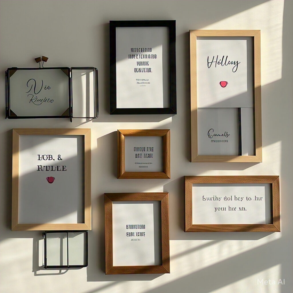 Quote Or typography Frames